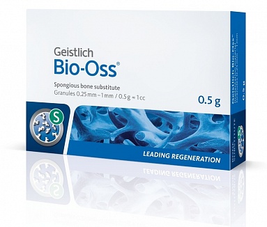 BIO-OSS 0,5 Г, ГРАНУЛЫ 0,25-1 ММ, РАЗМЕР S, НАТУРАЛЬНЫЙ КОСТНОЗАМЕЩАЮЩИЙ МАТЕРИАЛ