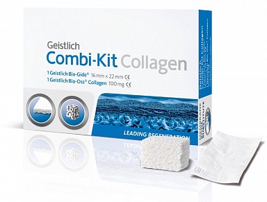 COMBI-KIT COLLAGEN НАБОР ДЛЯ НАПРАВЛЕННОЙ КОСТНОЙ РЕГЕНЕРАЦИИ: BIO-OSS COLLAGEN 100 МГ И BIO-GIDE 16