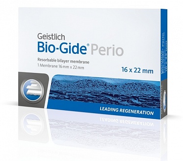 BIO-GIDE PERIO 16Х22 ММ, РЕЗОРБИРУЕМАЯ ДВУХСТОЙНАЯ БАРЬЕРНАЯ МЕМБРАНА, Geistlich Pharma AG, Швейцари
